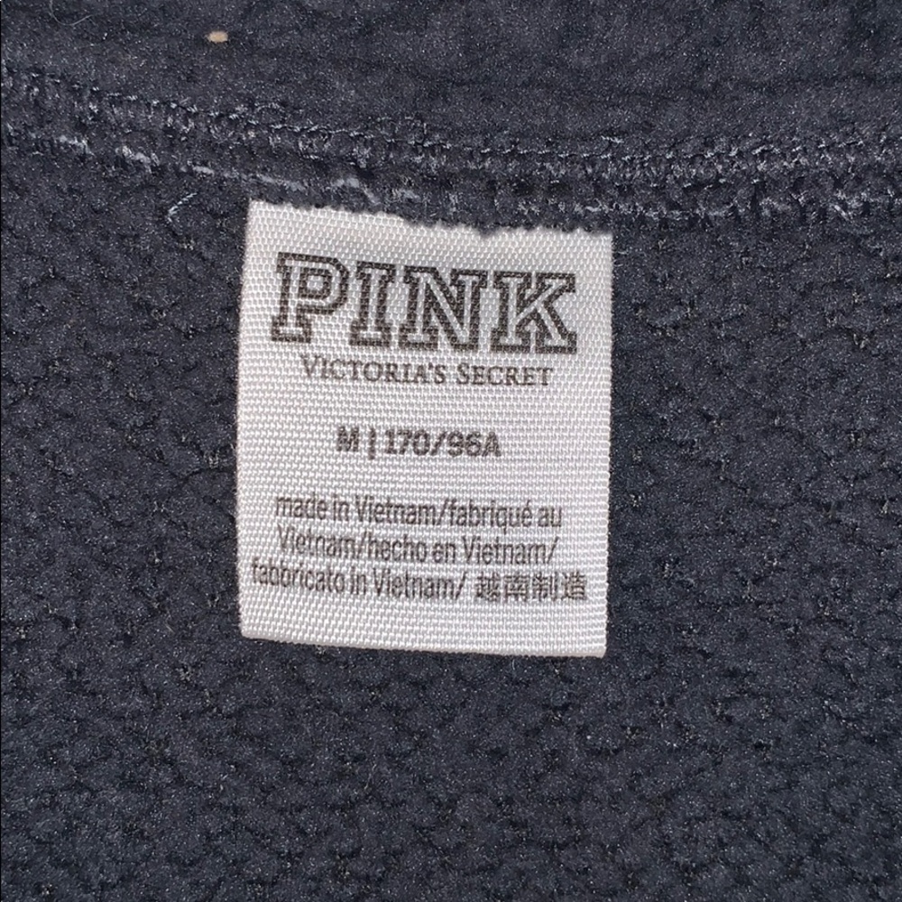 Victoria's Secret Pink Fleece Vest M View 2